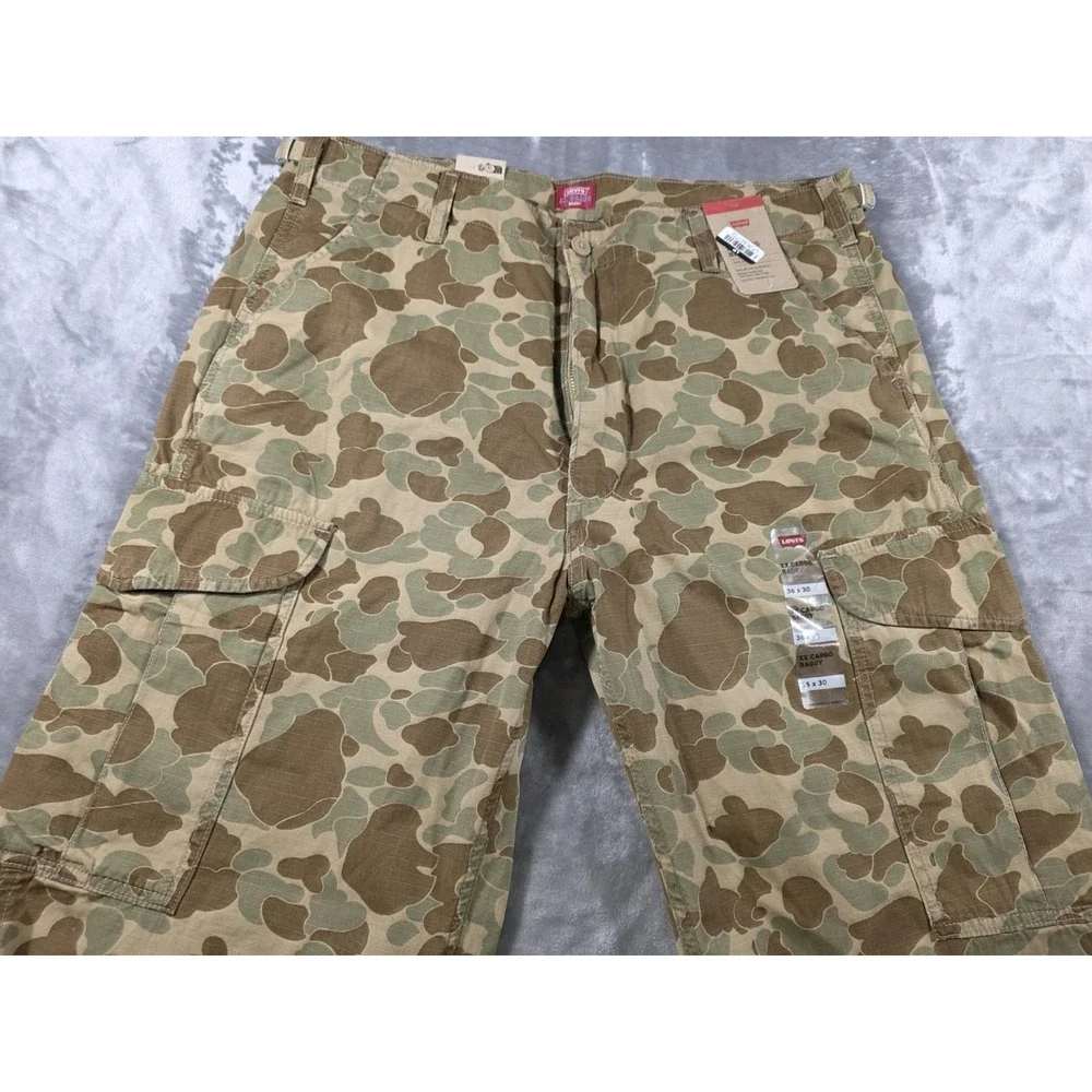 NWT‎ Levi's Baggy xx Cargo Pants Camo Men's 36x30 Casual/Skater Wear/Ripstop